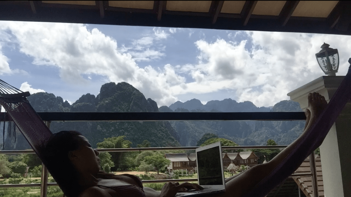Nicole Fu Digital Nomad in Vang Vieng, Laos