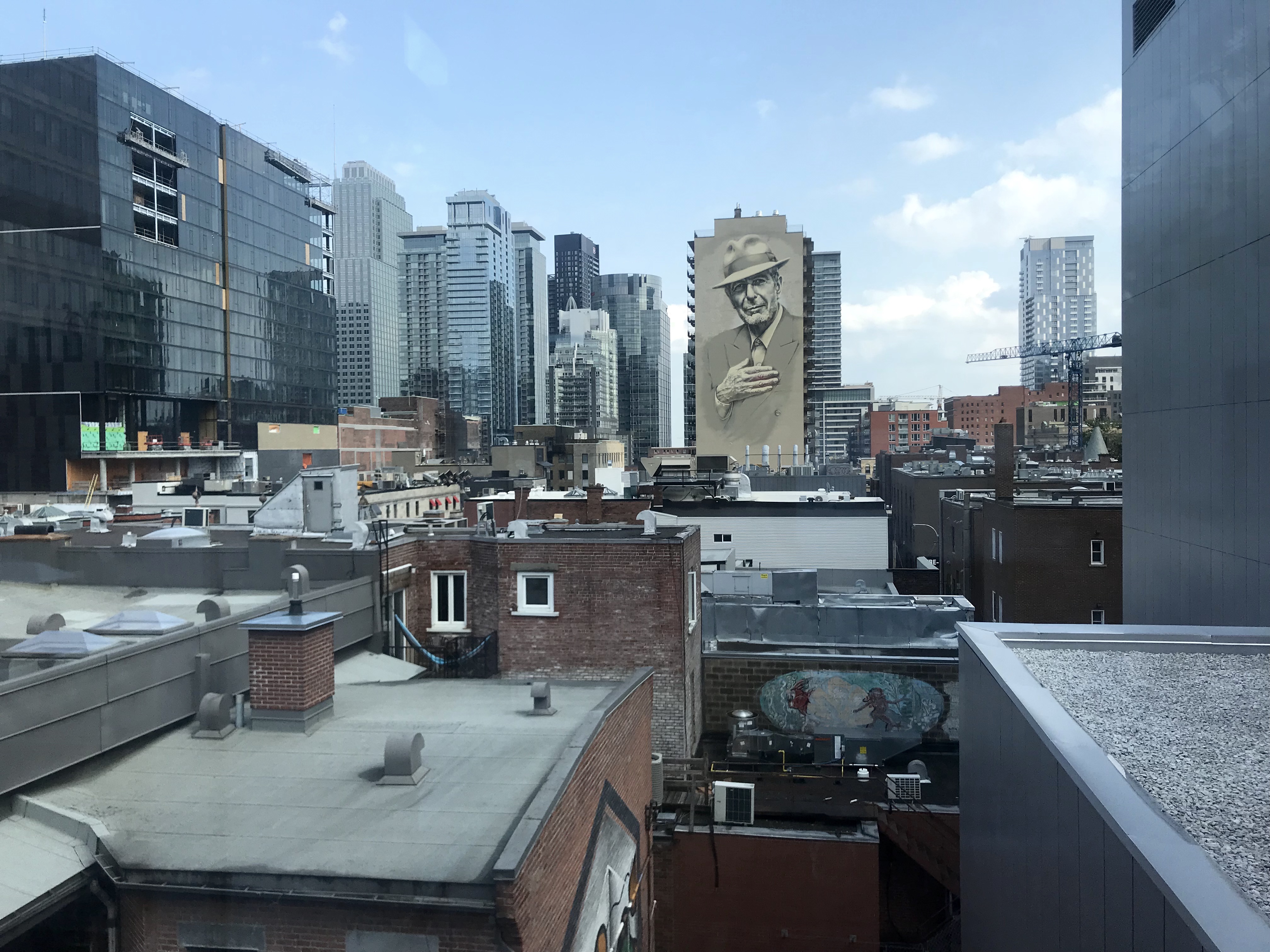 Leonard Cohen Mural in Montreal